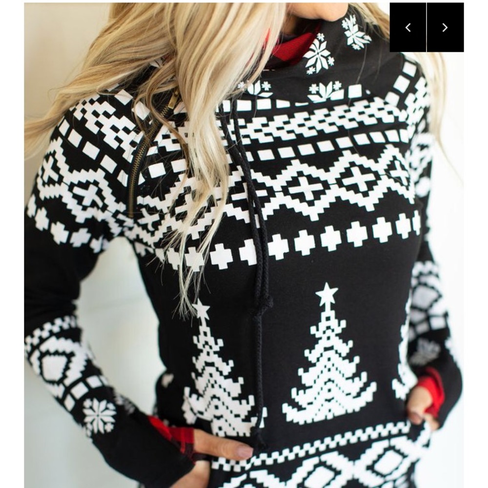 Ampersand double hood sweatshirt